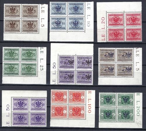 C) D. Bes. Laibach Dienst, Mi 1-9 ** VB-Eckrandsatz, ME 320