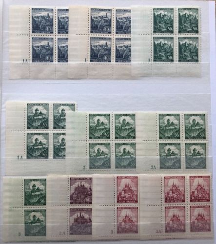 P) B&M Mi 25-28+39 ** mit nur versch. Plattennummern, dabei Mi 28 3/3A