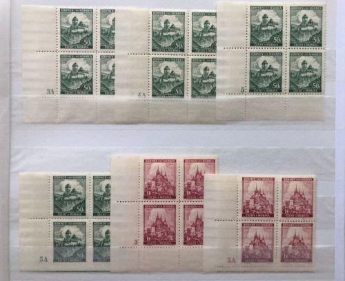 P) B&M B&M Mi 26+28 ** mit nur versch. Plattennummern, dabei Mi 28 3/3A