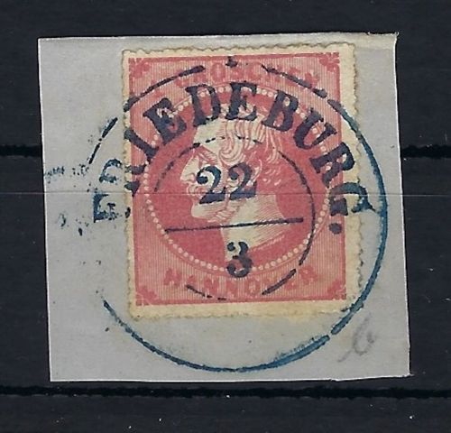 P) Hannover Mi 23 y Luxus Briefstück ideal gest. K2 Friedeburg