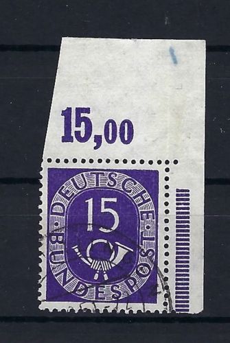 P) Bund Mi 129 ° Eckrand OR