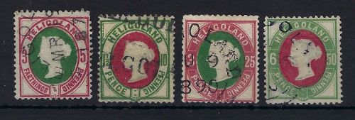 Helgoland Mi 13 - 16 gepr. Schulz BPP, ME 135€