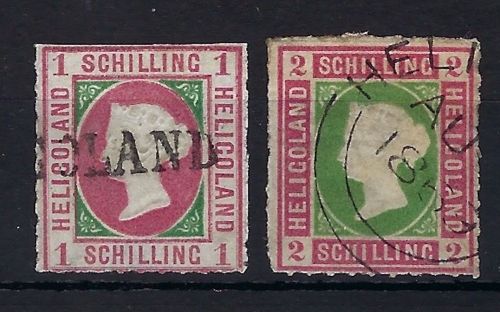 Helgoland Mi 2-3 ° je gep. Lemberger / Schulz BPP, ME 320€