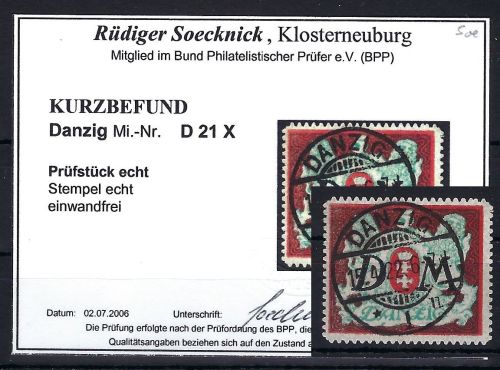 Danzig Dienst Mi 21 X ° mit KB Soecknick BPP, ME 130€, einwandfrei