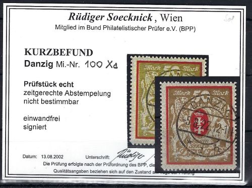 Danzig Mi 100 xa ° mit KB Soecknick BPP, ME 140€, einwandfrei