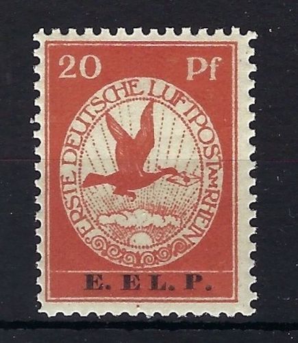 DR Flugpost 1912 Mi VI ** gepr. Jäschke-L. BPP, ME 450€