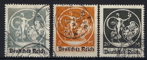 DR Mi 134 II °, 136 II °, 138 II °, gep. Oechsner BPP / Infla Berlin, ME 420€