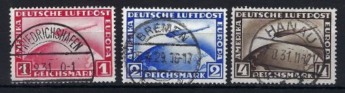 DR Mi Zeppelinmarken Mi 423-424 °, 455 ° gepr. Peschl / Schlegel BPP, ME 165€