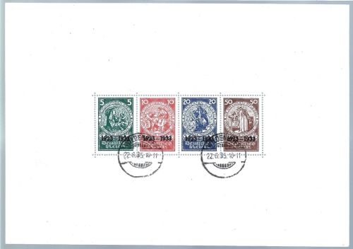 DR Nothilfe 1933, Block 2 ° geprüft Schlegel BPP, ME 10.000€