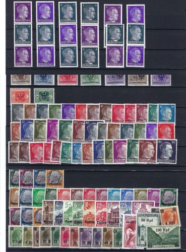 C) D. Besetzung 2. WK, postfrische Zusammenstellung, ME 258€