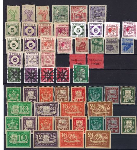 C) Lokalausgaben 1945-50 Zusammenstellung */** mit besseren Sätzen