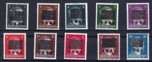 C) Lokalausgaben 1945-50 Netzschkau Mi 1-11 **/*, ME 762€, signiert