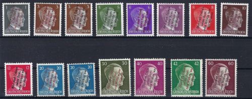 C) Lokalausgaben 1945-50 Mühlberg Mi 1-15 * ungebraucht mit Falz