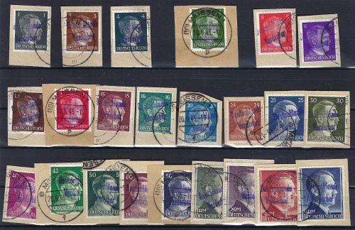 C) Lokalausgaben 1945-50 Meißen Mi 2-24, °, ME 990€, geprüft