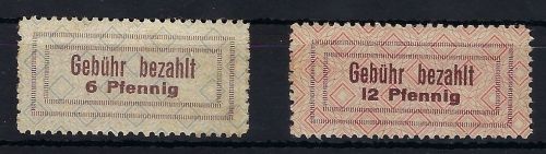 C) Lokalausgaben 1945-50 Löhne Mi 1-2 ** ME 130€