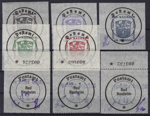 C) Lokalausgaben 1945-50 Bad Nauheim Mi 1-8 ** ND