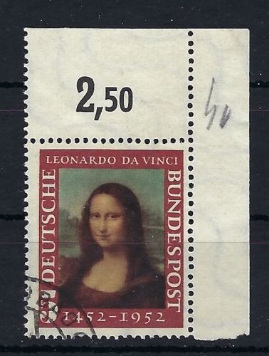 P) Bund Mi 148 II ° Eckrand OR