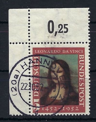 P) Bund Mi 148 ° II Eckrand OL