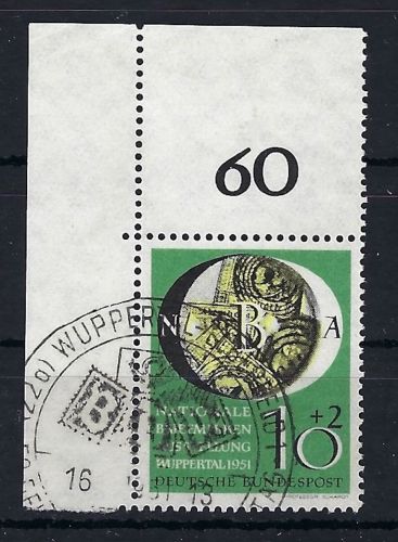 P) Bund Mi 141 ° Eckrand OL tiefst gepr. Schlegel BPP