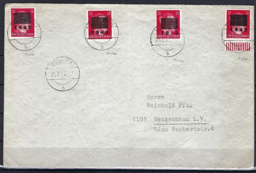 C) Lokalausgaben Netzschkau, Mi 8 I-II a - c als FDC, SELTEN BPP gp.