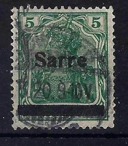 Saargebiet Mi 4 a II °, ME 80€, gepr. Braun BPP