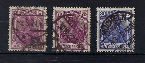 DR Mi 146 I, 148 I, 149 aI je gestempelt und geprüft, ME 165€
