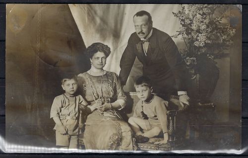 DR Flugpost Mi I auf offizieller Postkarte "Grossherzogin 1912"
