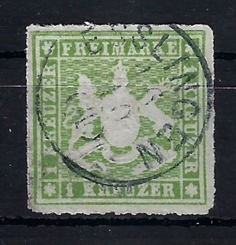 Württemberg Mi 30 b °, ME 350€, gepr. Heinrich BPP