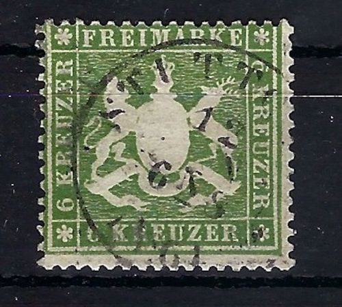 Württemberg Mi 18 xa° , ME 220€, gp. Heinrich/Thoma BPP, gute Qualität
