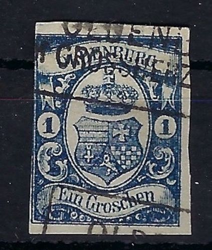 Oldenburg Mi 12 a ° , ME 220€, links berührt sonst vollrandig