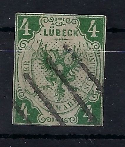 Lübeck Mi 5 a ° , ME 750€, Mängel