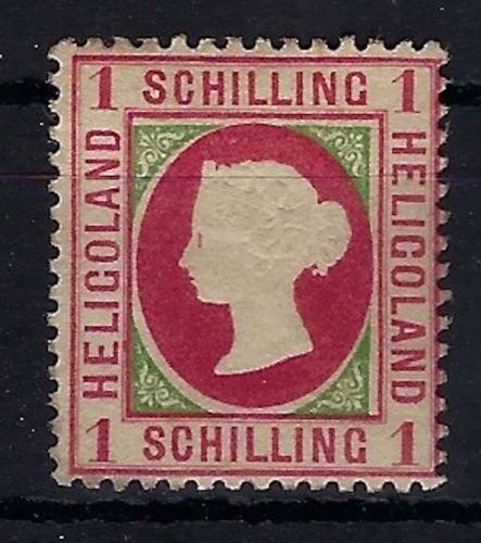 Helgoland Mi 7 XA * ungebr. mit Falzrest, ME 300€, gep. Lemberger BPP