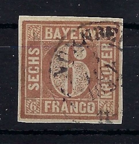 Bayern Mi 4 I ° (unterbr. Kreis) vollrandig, ME 300€, mit Besitzsignum