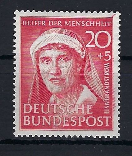 Bund Mi 145 **, markanter PF nicht gelistet "Roter Strich in der OL Ecke"
