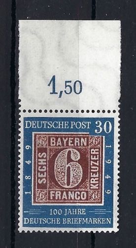 Bund Mi 115 ** Oberrand ungefaltet