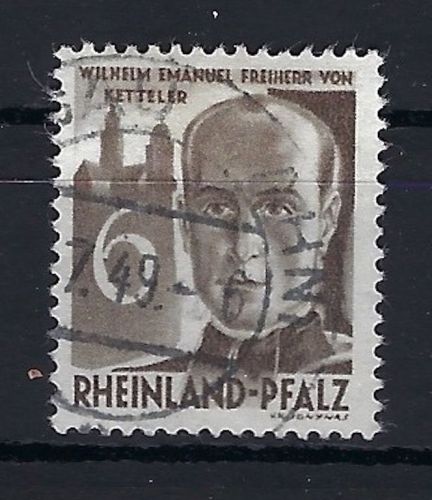 Fr. Zone Rheinland Pfalz Mi 35 z III °, ME 120€, gepr. Schlegel BPP