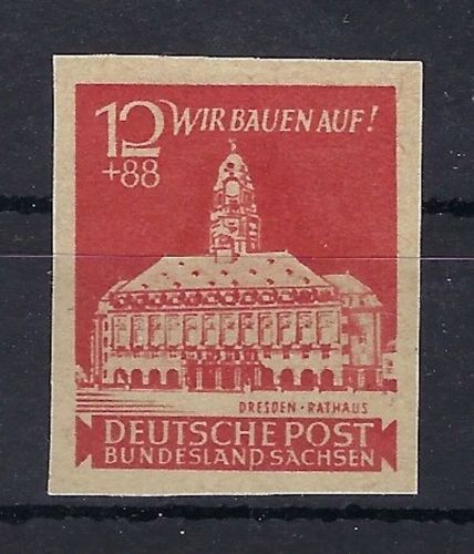 West Sachsen Mi 65 bU **, ME 200€, gepr. Busch BPP