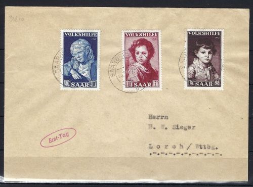 Saarland Mi 338-240 FDC, ME 75€