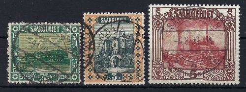 Saargebiet Mi 93, 96, 97 je ° und gepr. Ney VP, ME 93€