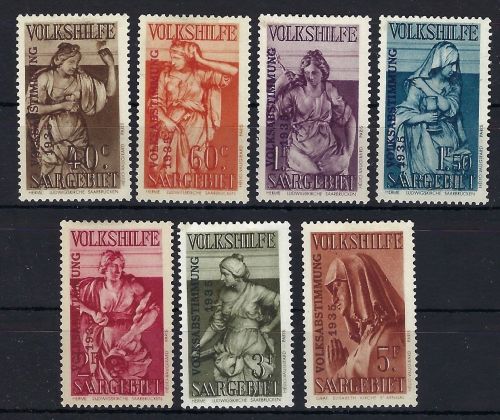 Saargebiet Mi 171-177 *, ME 70€, gepr. Ney VP