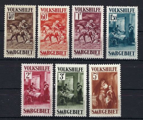Saargebiet Mi 151-157 *, ME 250€, gepr. Ney VP