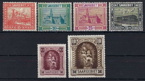 Saargebiet Mi 98-103 *, ME 72€, je gepr. Ney VP