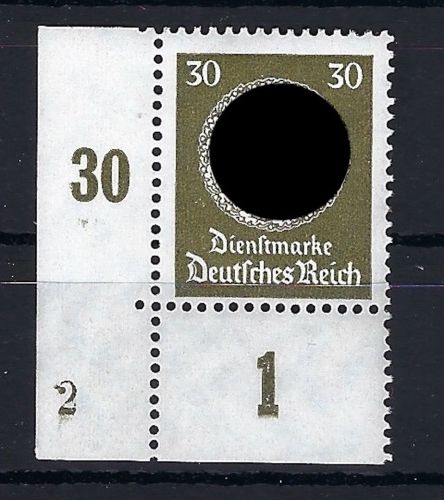 DR Dienst Mi 141 ** Eckrand UL mit Pl. nr. 2