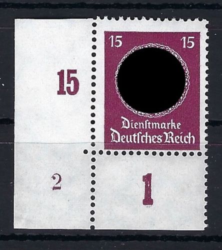 DR Dienst Mi 139 ** Eckrand UL mit Pl. nr. 2