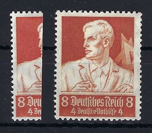 DR Mi 560 **, markante Schattierung auf der Jacke, nicht gelistet