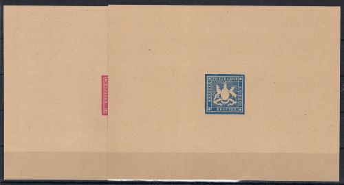 Württemberg 2x ND von 1940 zu der KOM Probedrucke der 9 u. 18 Kreuzer