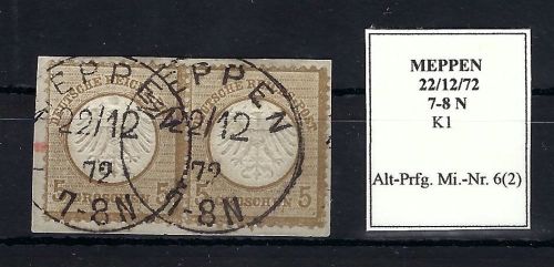 DR Mi 6 Paar aus Luxus ∆ mit sauberem K1 Meppen