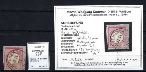 DR Mi 19 ∆ mit K1 Luterbach (kleines PA OPD Straßburg