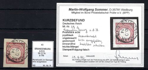 DR Mi 19 Luxus ∆, Monatszahl fast kompl. ausgefallen
