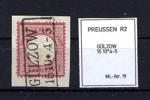 DR Mi 19 Luxus ∆ mit Preußen Stemp. Gülzow